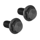 Metric M10x20mm Hex Flange Bolts Left Hand Thread 8.8 Grade Carbon Steel Black 2pcs