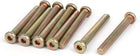 M8 x 60mm Fully Thread Hex Socket Drive Flat Head Screws Bolts Fasteners 10PCS