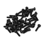 M1.4x5mm 14.9 Alloy Steel Hex Socket Head Knurled Cap Screw Bolt Black 20pcs