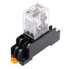 Electromagnetic Power Relay, JQX-13F AC24V Coil DPDT 8Pins Red Light Electromagnetic Power Relay + Socket