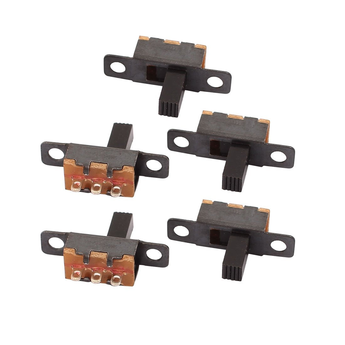 5Pcs 2 Position 3P SPDT Toggle Slide Switch On-Off PCB for DIY Making Model