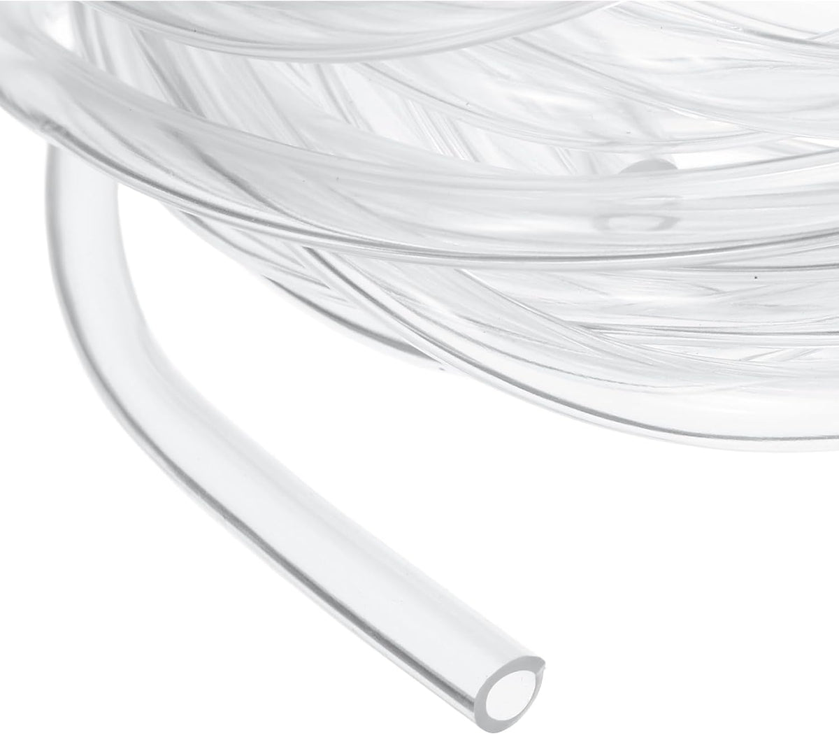 Clear PVC Tubing, 4mm ID x 6mm OD - 15ft PVC Tube Lightweight Vinyl Hose, Transparent Flexible Plastic Water Tubing for Air Oil Water Transfer Aquarium Irrigation