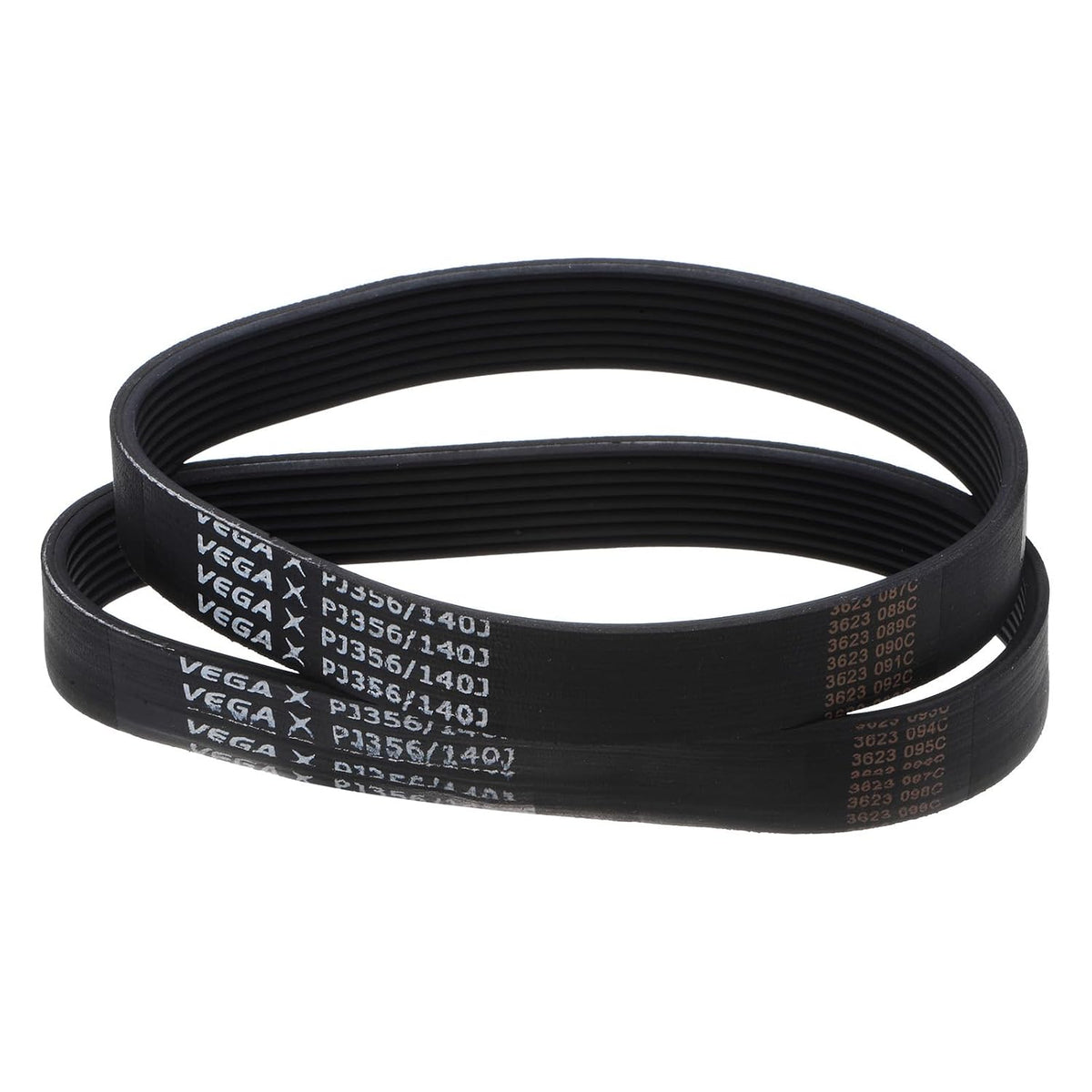 140J8 PJ V-Ribbed Belt 8 Ribs 14" Length x 0.74" Width x 0.14" Thick, EPDM Poly V Belt, Industrial Transmission Serpentine Belt, 2pcs