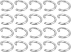 LinkMejor 50Pcs Open Jump Rings, 10mm 316 Stainless Steel O Rings, Split Rings Circle Clasp Connecting Rings for Jewelry Making Supplies Necklace Repair, Silver
