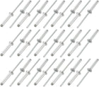 30 Pcs 3.2mm x 19mm Aluminum/Steel Open End Blind Rivets