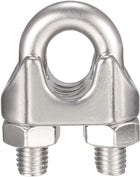 4pcs Stainless Steel Cable Clip Saddle Clamp for 1/2-inch Wire Ropes