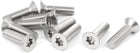 M6 x 22mm 316 Stainless Steel Flat Torx Head Machine Screw Silver Tone 10pcs