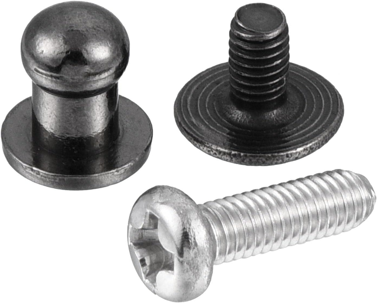 5mm Head Dia. Round Knobs Pull Handle, 12pcs Zinc Alloy for Drawer Pulls Gift Box Cabinet Door Knobs with Screws, Black