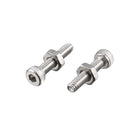 M2x10mm Hex Socket Head Knurled Cap Screws Bolts Nut Set 50Pcs