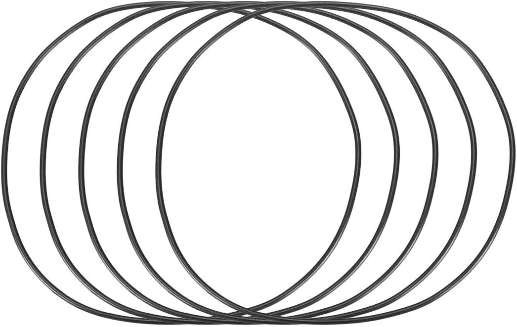 Nitrile Rubber O-Rings, 115mm OD 111mm ID 2mm Width, Metric Sealing Gasket, Pack of 5