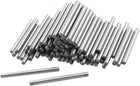 100 Pcs Metal 1.2mm x 15.8mm Dowel Pins Fasten Elements
