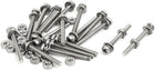 M2x20mm 304 Stainless Steel Phillips Pan Head Bolt Screw Nut w Washer 18 Sets