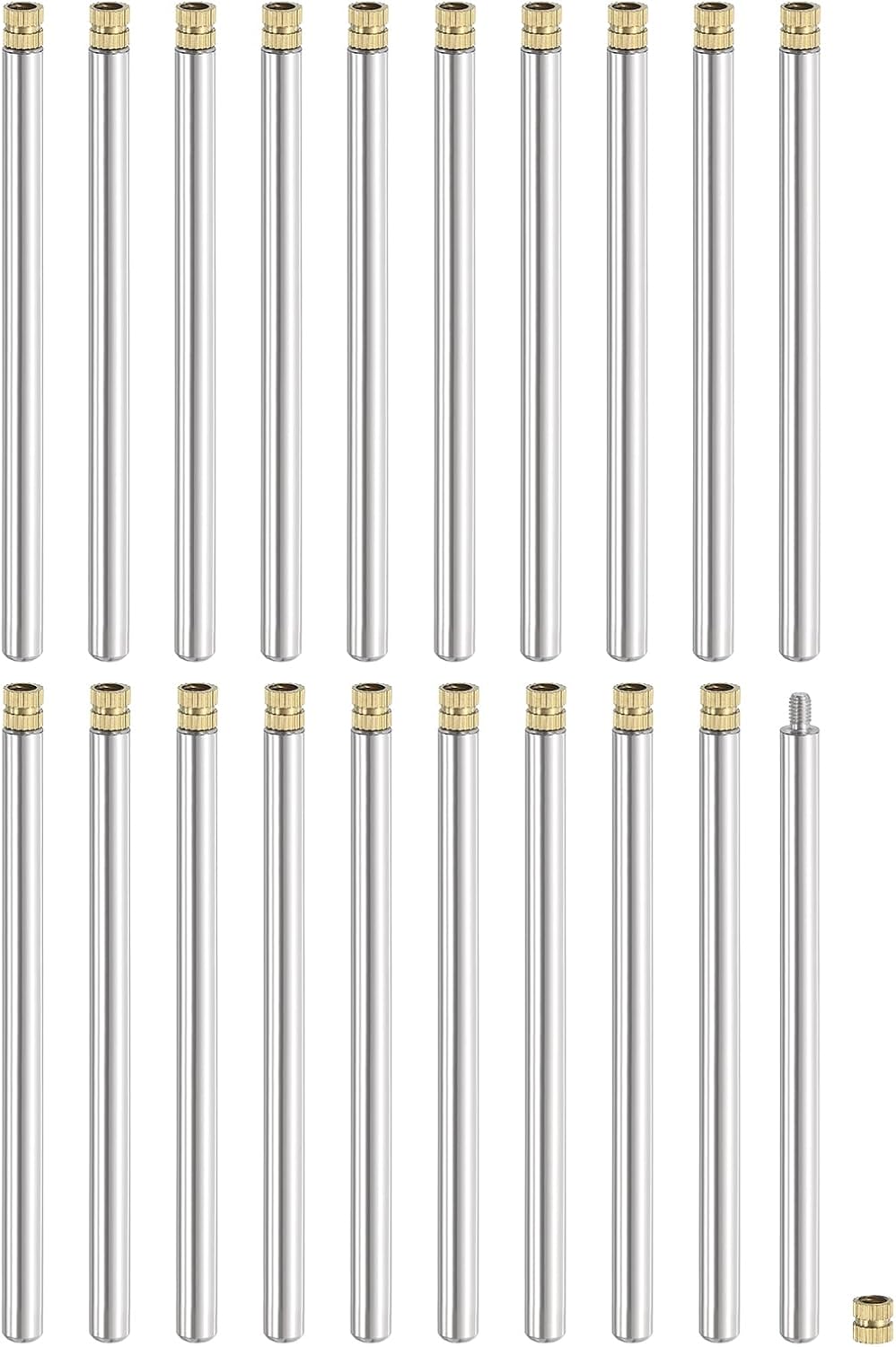 20Pcs Sign Standoff Screws, M3 x 6mm x 78mm Metal Wall Standoff Mounts Hardware Advertising Glass Standoff Nail Acrylic Nail for Hanging Acrylic Picture Frame Panel Sign