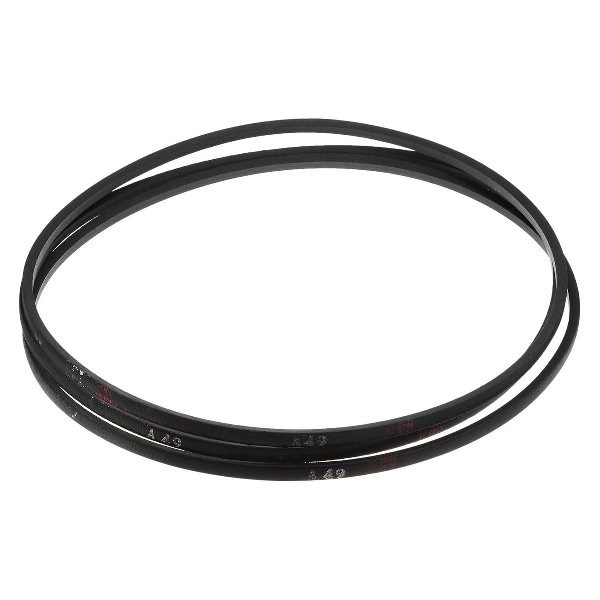 3pcs A49 Wrapped Rubber Belt, A-Section V Belt 51.2" Outside Circumference x 0.51" Width x 0.32" Thick, Industrial Power Transmission Belt