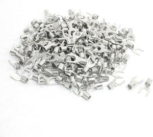200pcs Uninsulated Furcate Fork Terminals Cable Lug AWG 14-12 SNB3.5-5