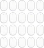 20 Pcs Oval Resin Keychain Moulds, Silicone Epoxy Mould Kit with Hole for Pendant Keychains Ornament Jewelry Art Crafts Making DIY Crafts, White