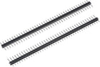 Straight Header Pin 40P 1 Row 2mm Pitch Silver Tone Pin for Prototyping 15pcs