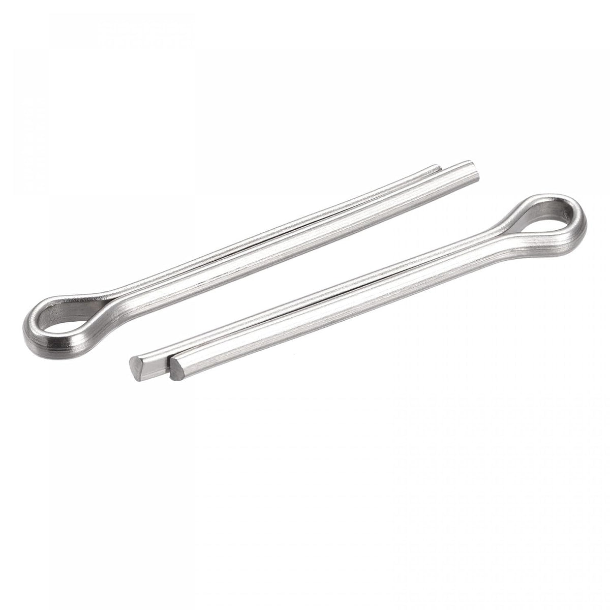 Split Cotter Pin, 4mm x 35mm Stainless Steel Clip Fastener Fitting for Automotive, Mechanics, Silver Tone, 15Pcs