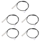 5pcs 15K Temperature Sensor Probe, Stainless Steel NTC Thermal Sensor Probe 30cm Digital Thermometer Extension Cable