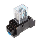 DC 12V Coil 4PDT General Purpose Relay HH54P 14 Pin W PYF14A Socket