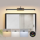 LinkMejor Bathroom Vanity Light Wireless Rechargeable Black 24 inch Black