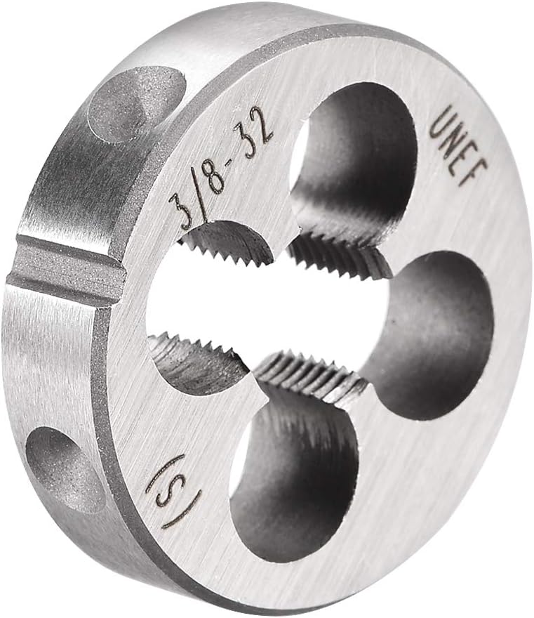 3/8-32 UNEF Round Die, Machine Thread Right Hand Threading Die, Alloy Tool Steel Screw Thread Cutting Die