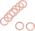 30Pcs 10.3mm x 14mm x 1mm Copper Flat Washer for Screw Bolt