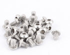 M8 x 10mm Full Thread Button Head Socket Cap Screw Silver Tone 30 Pcs