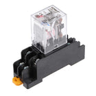 Electromagnetic Power Relay, JQX-13F AC110V Coil DPDT 8Pins Red Light Electromagnetic Power Relay + Socket
