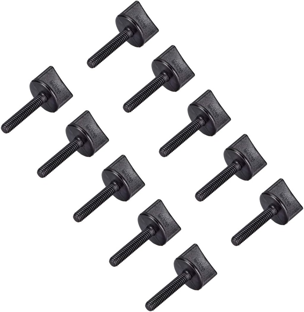 M4 x 20mm Thumb Screw Bolt Hand Driven Spade Nylon Plastic Screws Metric Thread for RC Model Aircraft 10 Pcs