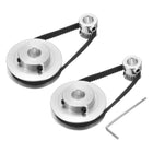 2 Set GT-2 Synchronous Wheel 20&60 Teeth 8&10mm Bore, Aluminum Alloy Timing Pulley Wheel with 2Pcs Length 200mm, Width 6mm Belt for 3D Printer, CNC Machine (20-60T-8&10B-6)
