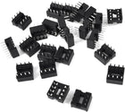 25pcs 2.54mm Pitch Through Hole 8 Pins DIP IC Socket PCB Board Adapter