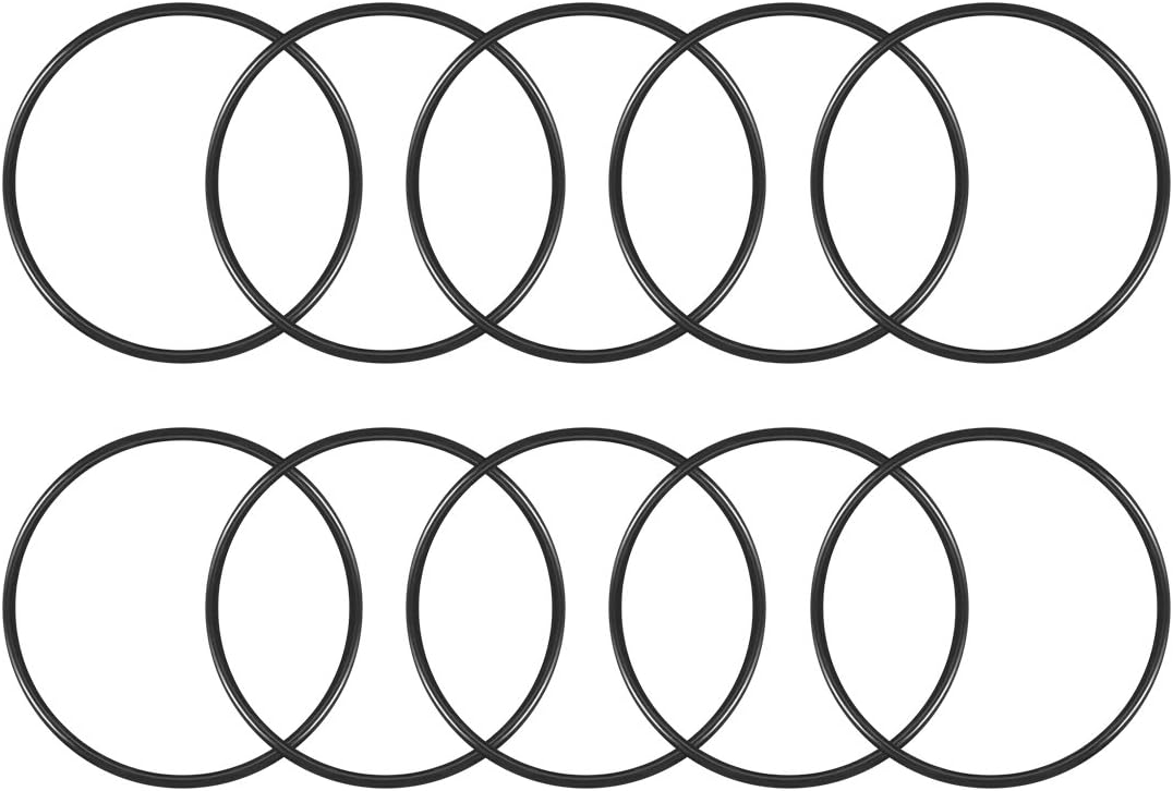 Nitrile Rubber O-Rings 110mm OD 102mm ID 4mm Width, Metric Sealing Gasket for Automotive Machine Plumbing, Pack of 10