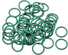 Fluorine Rubber O-Rings, 13mm OD 10mm ID 1.5mm Width FKM Seal Gasket for Machinery Plumbing, Green, Pack of 50