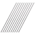 3mm x 250mm 304 Stainless Steel Solid Round Rod for DIY Craft - 10pcs