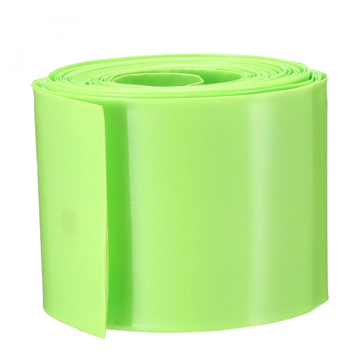 43mm Flat PVC Heat Shrink Tubing Battery Wrap 5m Length for 26650 Battery Bright Green