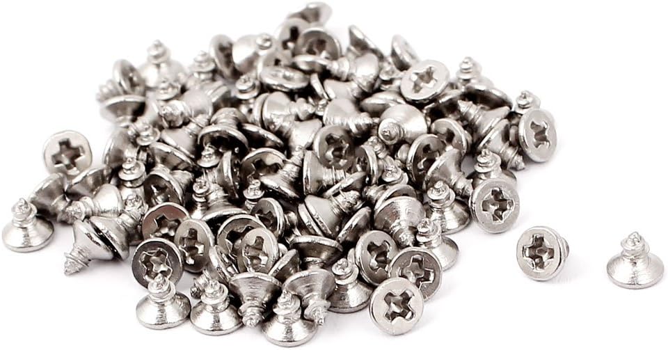 M1.8 x 3mm Phillips Flat Head Self Tapping Screw Fasteners 100 Pcs