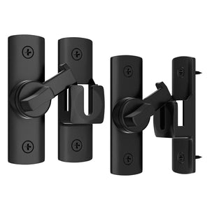 LinkMejor Latch Ușă, Verigă Ușă Fermier, Negru, 2-Pack