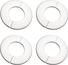 Wall Split Flange, Stainless Steel Round Escutcheon Plate for 22mm Diameter Pipe 4Pcs