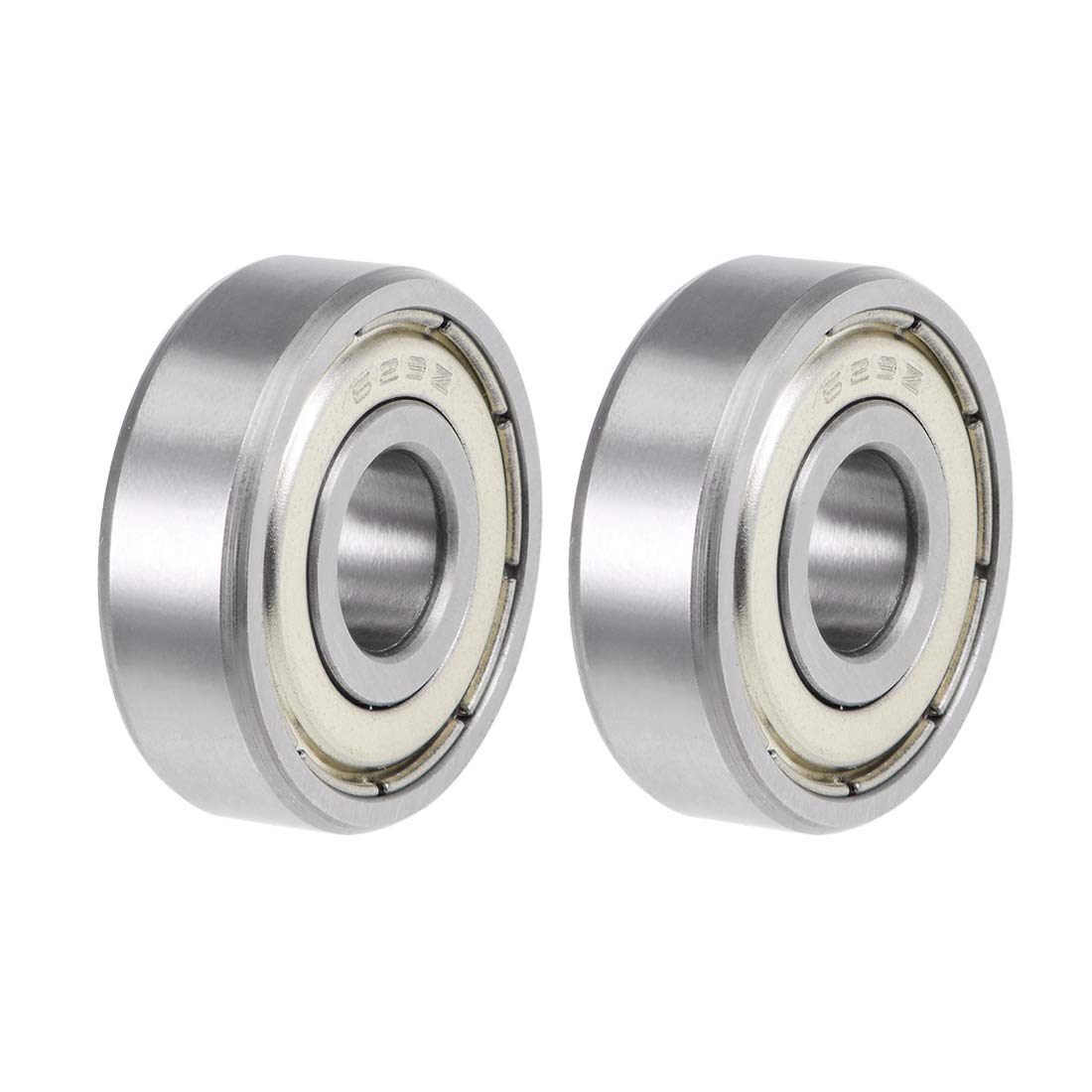 629ZZ Deep Groove Ball Bearings Z2, 9mm x 26mm x 8mm Double Shielded Carbon Steel 2pcs