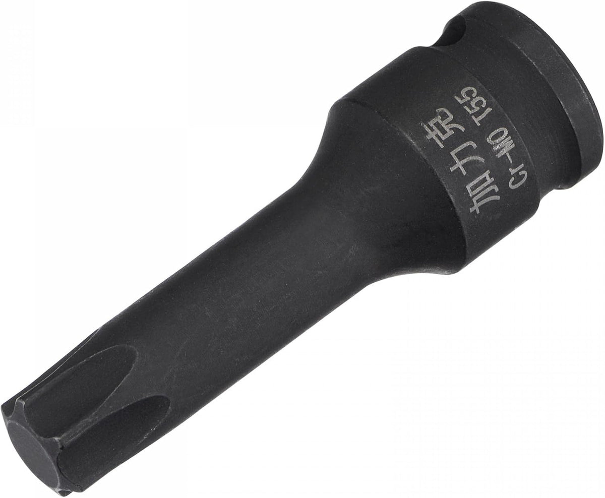 T20 Impact Torx Bit Socket, 3/8" Square Drive 60mm Length CR-MO Tamanhos Métricos