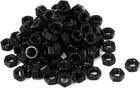 M6 Carbon Steel Grade 8 Hexagon Hex Nut Black 100pcs