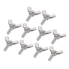 Wingbolt Butterfly Wing Thumb Hand Screws Bolts M4x10mm 0.7mm Pitch Carbon Steel 10pcs