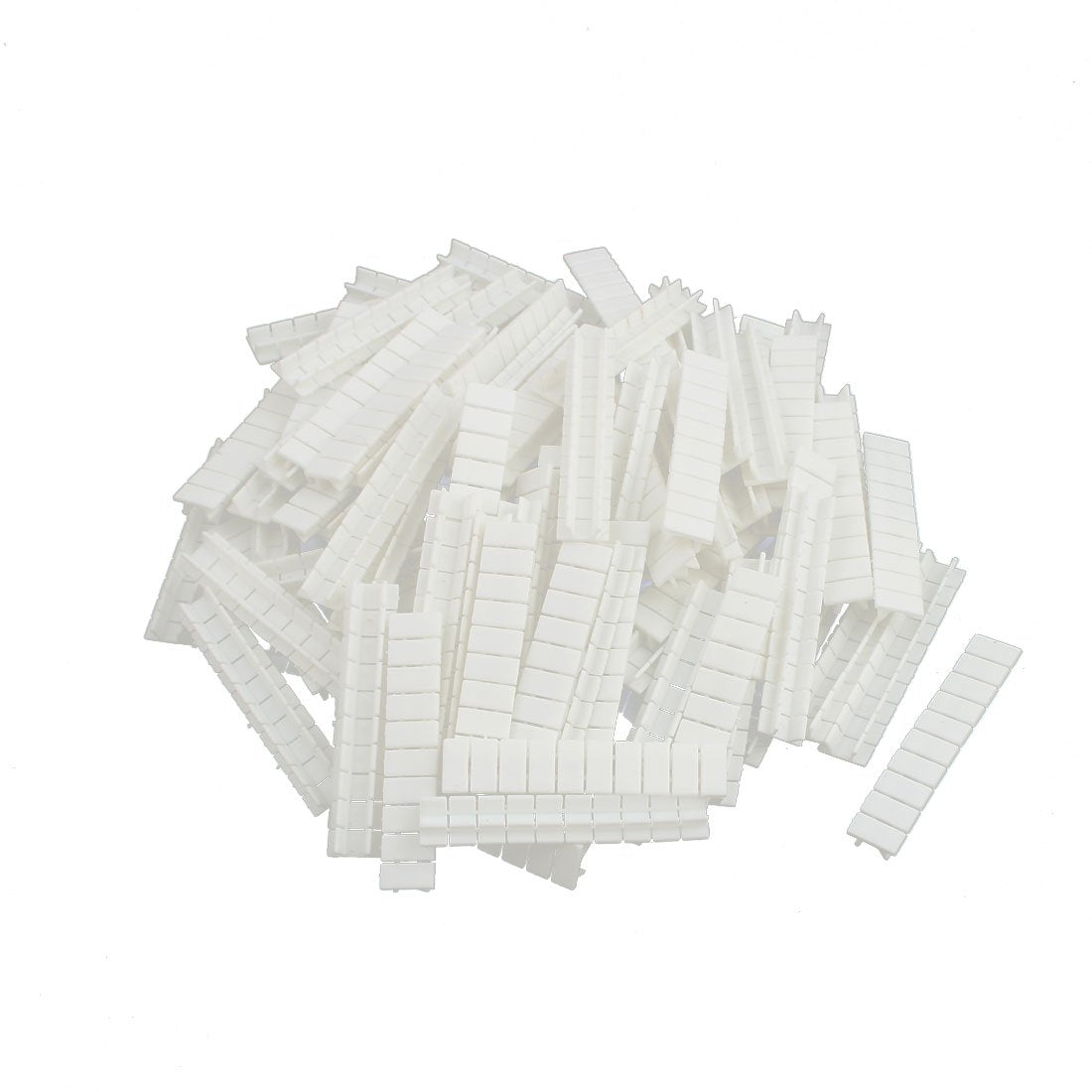100Pcs ZB5 DIN Rail Terminal Block Marking Labels Marking Tags Blank White