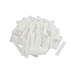 100Pcs ZB5 DIN Rail Terminal Block Marking Labels Marking Tags Blank White