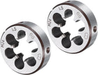 2pcs Round Threading Die M24 x 1.5 Metric Thread Right Hand Screw Cutting Fixed Dies, Alloy Tool Steel Tapping Repair Tool
