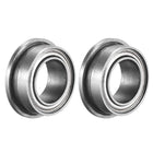 FR156ZZ Flanged Ball Bearing 3/16" x 5/16" x 1/8" Double Metal Shielded (GCr15) Chrome Steel Flange Rip Bearings 2pcs