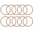 Silicone O-Ring, 60mm OD, 56mm ID, 2mm Width, VMQ Seal Rings Gasket, Red, Pack of 10