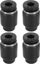 4Pcs Pneumatic Cap Style Plug Fittings, 5/32" Tube OD Plastic Push to Connect Tube Air Line Fitting for Hydraulic and Pneumatic Systems