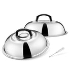 11.5” Griddle Besprenkelkap, LinkMejor 2Pcs Smeltdome Barbecue Hulpmiddel Setten